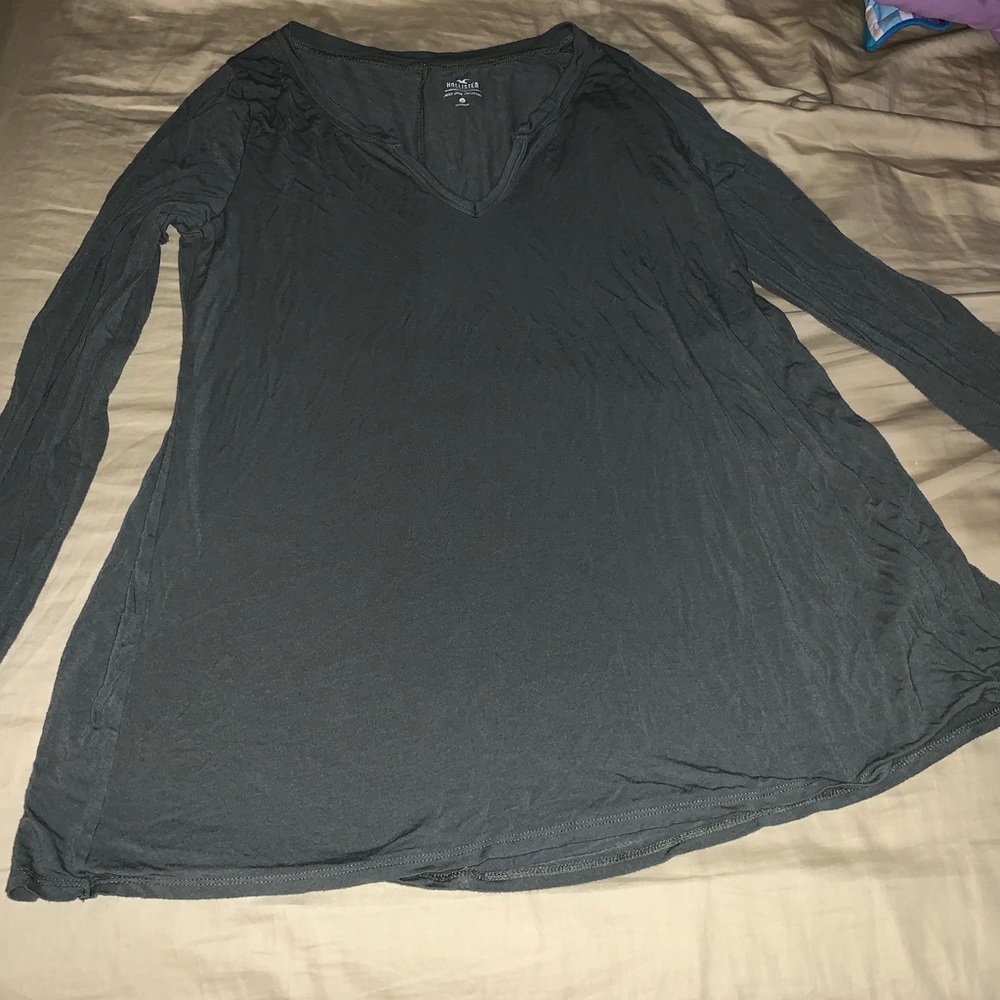 Dark green long sleeve top